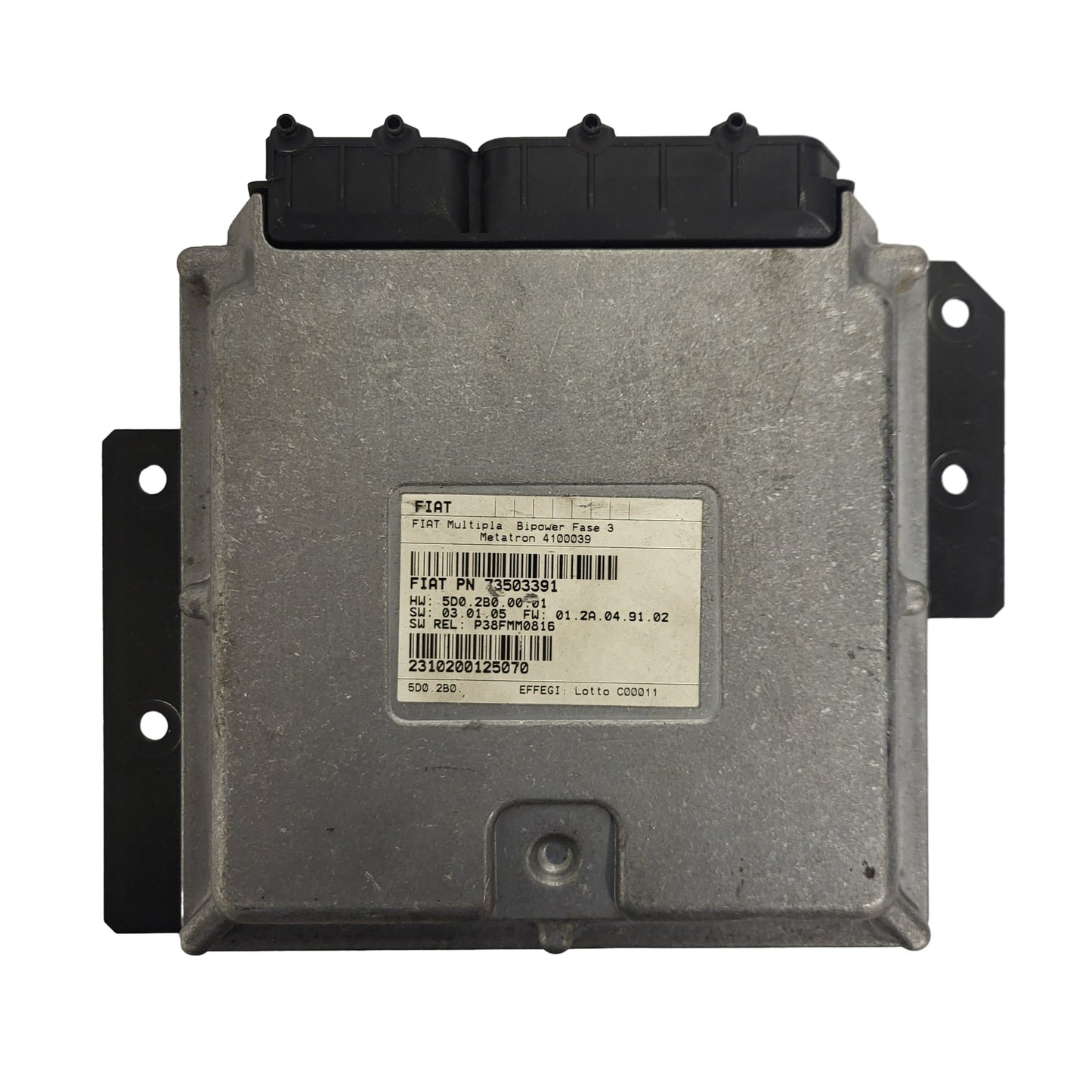 FIAT MULTIPLA BIPOWER ECU / 73503391 / 4100039 / 5D02B00001 / METATRON