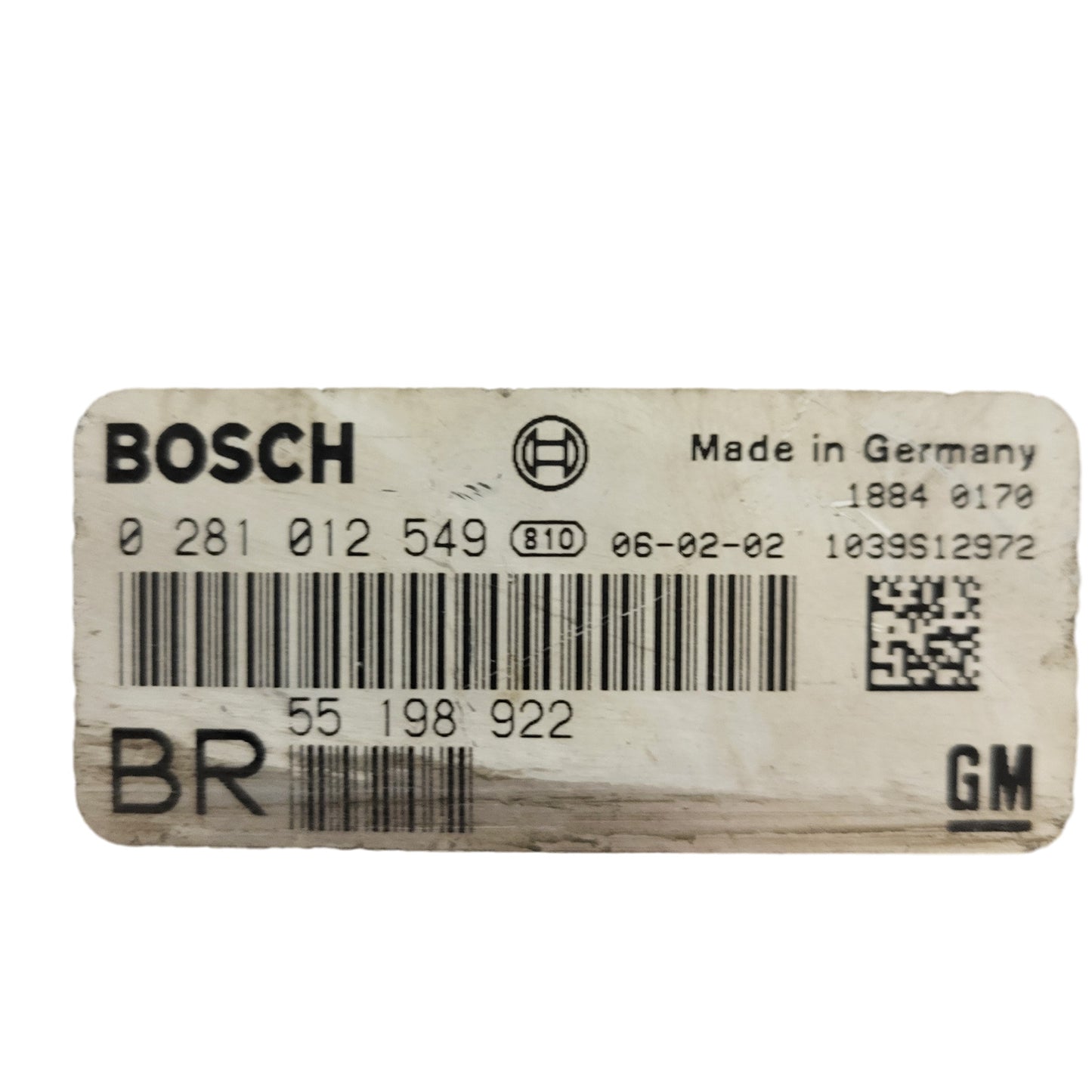 OPEL ASTRA ZAFIRA ECU / 0281012549 / 55198922 / BOSCH