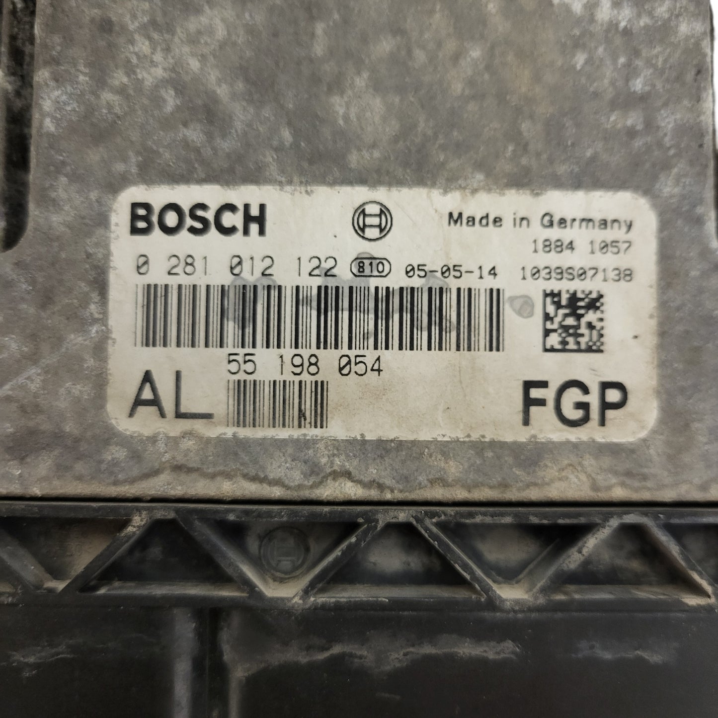 OPEL ASTRA H ECU / 0281012122 / 55198054 / AL / BOSCH