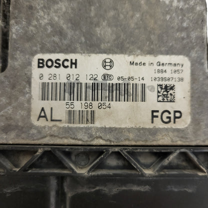 OPEL ASTRA H ECU / 0281012122 / 55198054 / AL / BOSCH