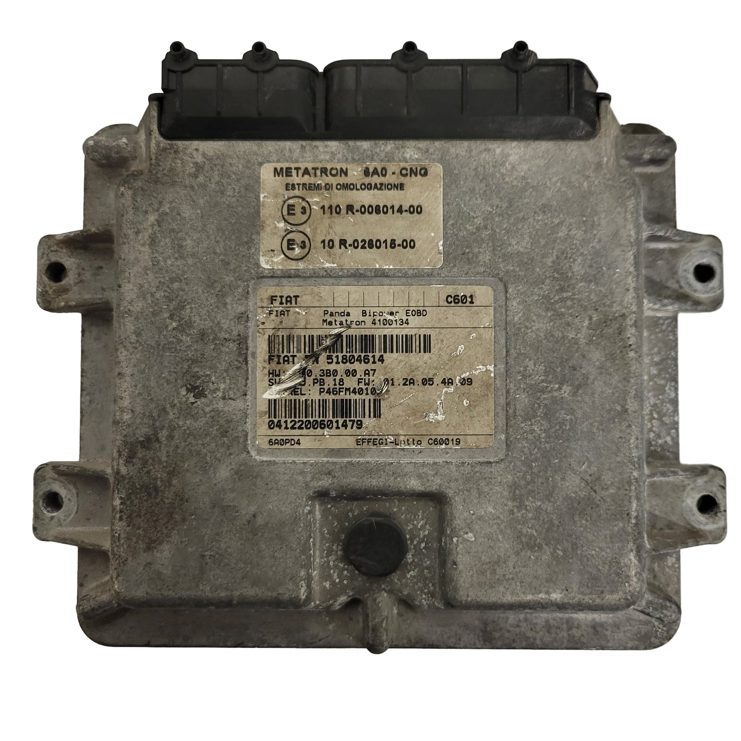 Fiat Panda BIPOWER ECU / 51804614 / 4100134 / C601 /  METATRON