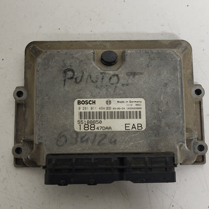 FIAT PUNTO ECU / 0281011494 / 55188850 / BOSCH - D13-06 - 1