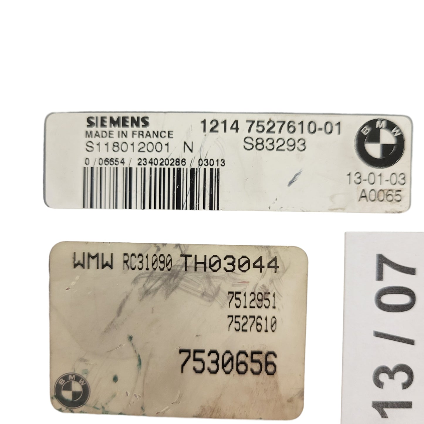 MINI COOPER 1.6 ECU / S118012001N / 1214752761001 / S118012001 /  SIEMENS