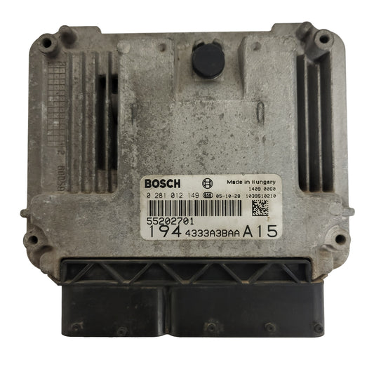 FIAT CROMA 1.9 JTDM ECU / 0281012149 / 55202701 / BOSCH