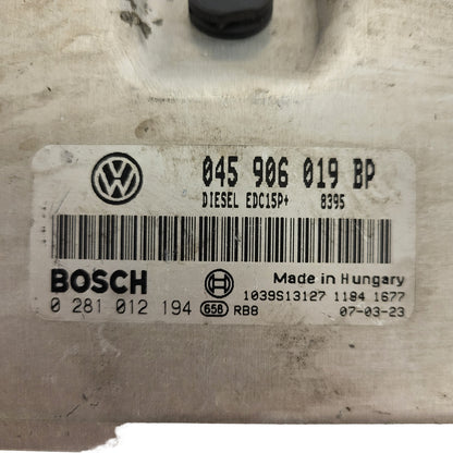 VOLKSWAGEN POLO IV 9N3 ECU / 045906019BP / 0281012194 / EDC15P+ / BOSCH