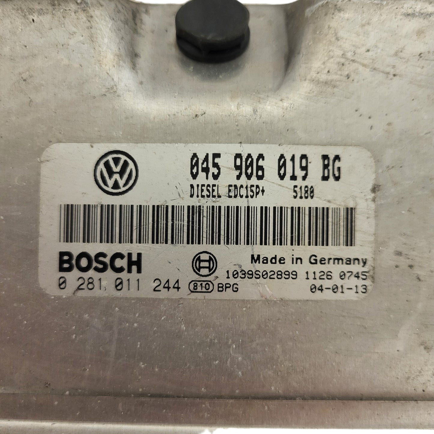 VW SKODA ECU / 045906019BG / 0281011244 / EDC15P+ / BOSCH