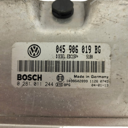 VW SKODA ECU / 045906019BG / 0281011244 / EDC15P+ / BOSCH