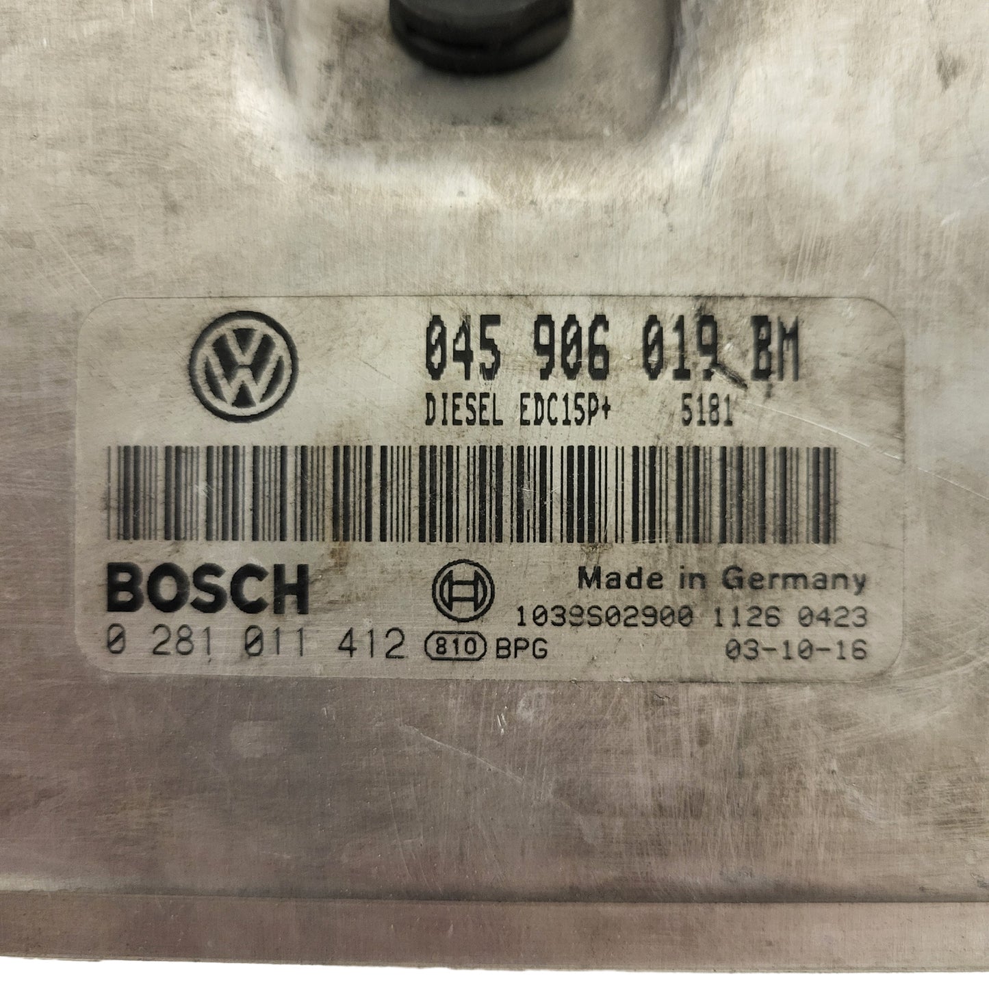 SKODA FABIA ECU / 038906019AF / 0281010289 / EDC15P+ / BOSCH