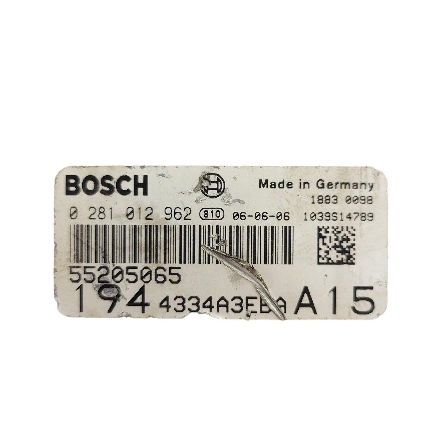 SKODA FABIA ECU / 038906019BM / 0281011412 / EDC15P+ / BOSCH