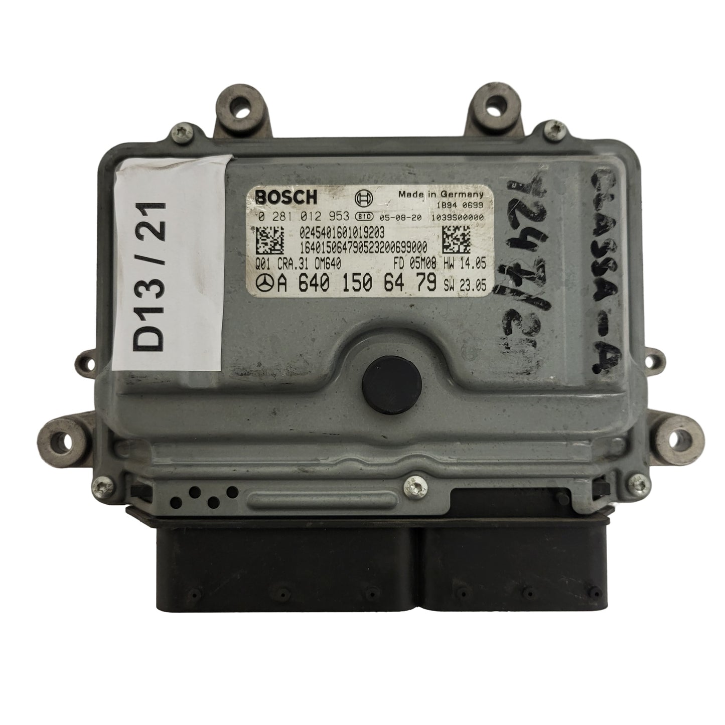 MERCEDES A W169 ECU / 0281012953 / A6401506479 / CRA.31 / OM640 / BOSCH
