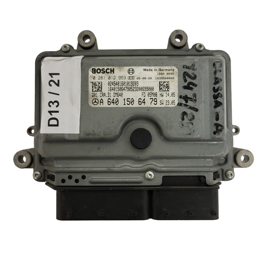 MERCEDES A W169 ECU / 0281012953 / A6401506479 / CRA.31 / OM640 / BOSCH