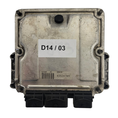 PEUGEOT 206 ECU / 0281011525 / EDC15C2 / 9652183080 / 9640938680 / BOSCH