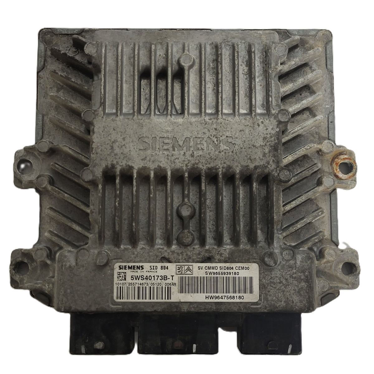 CITROEN ECU / 5WS40173B-T / SW9655939180 / HW9647568180/ SID804 / SIEMENS - D14-07 - 1