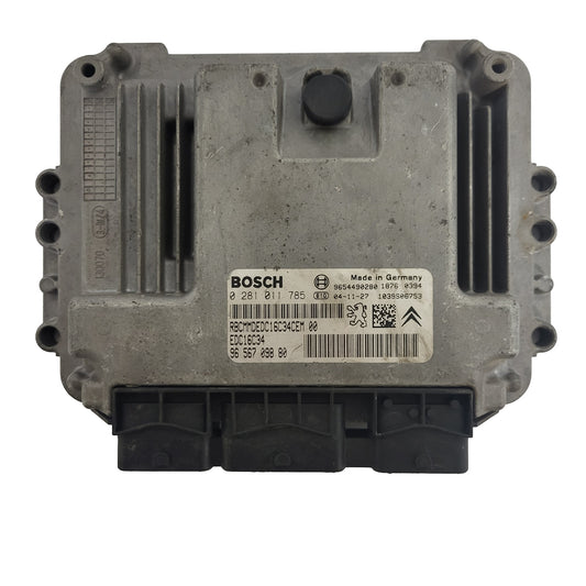 Peugeot Citroen ECU / 0281011785 / 9656709880 / 9654490280 / EDC16C34 / BOSCH