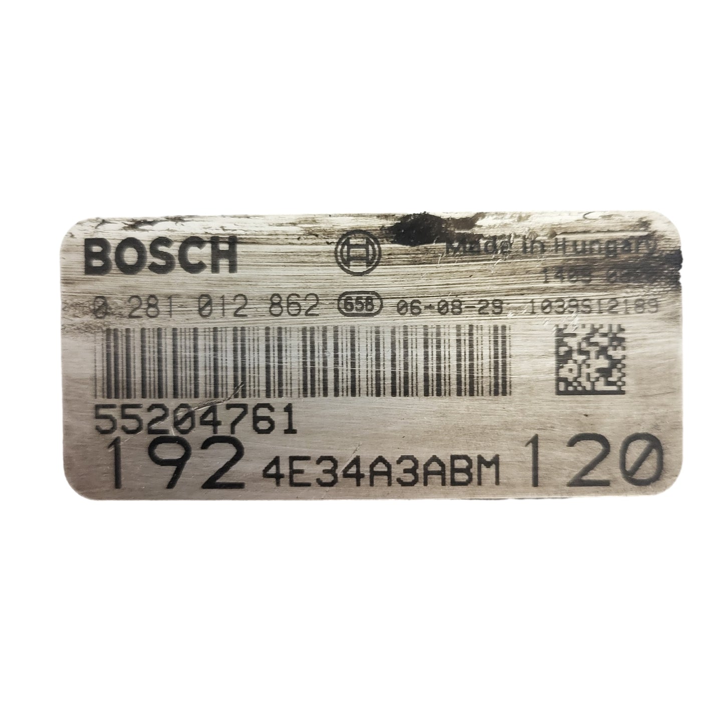 FIAT STILO ECU / 0281012862 / 55204761 / 1039S12189 / BOSCH