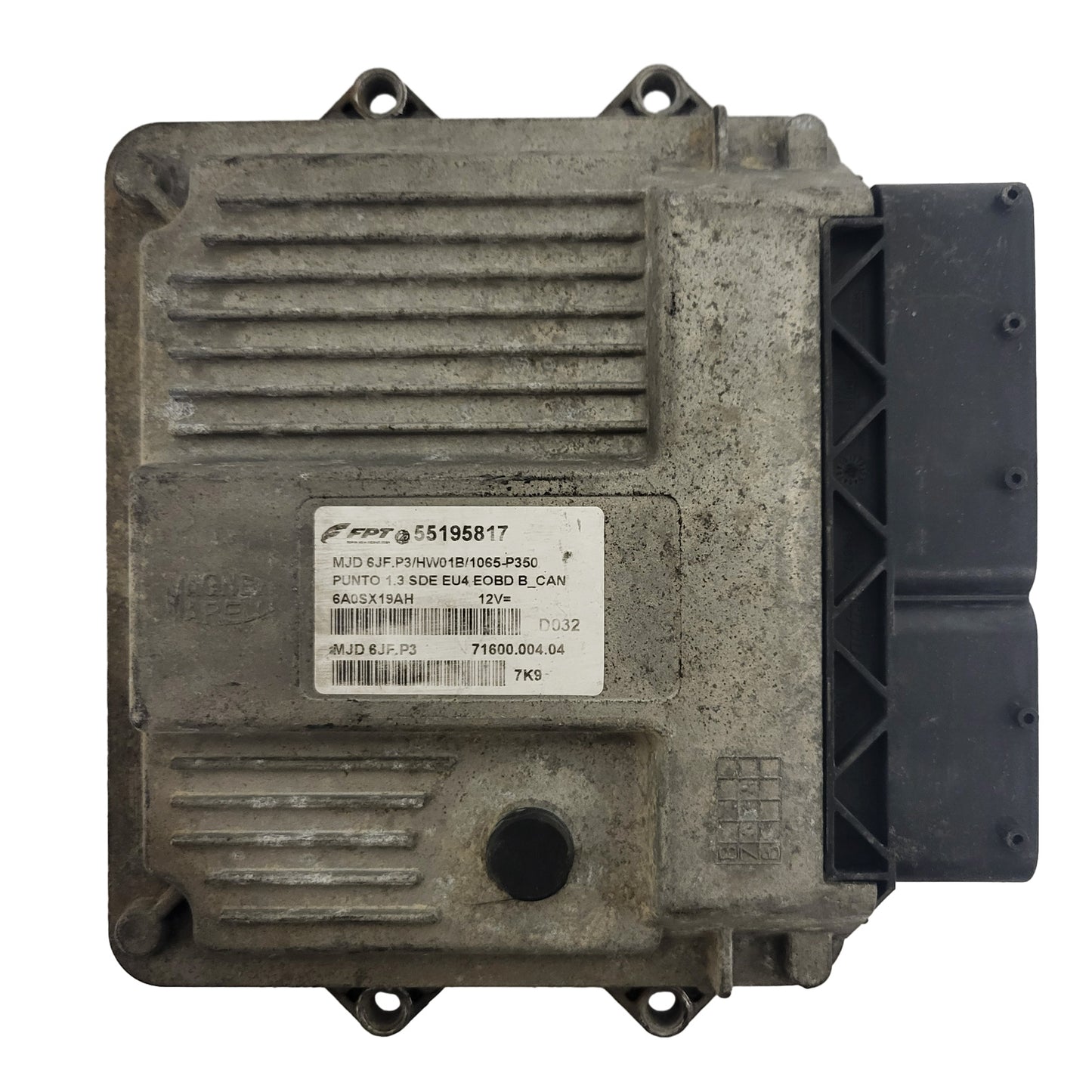 FIAT PUNTO ECU / MJD 6JF.P3 / 55195817 / HW01B / 71600.004.04 / MAGNETI MARELLI