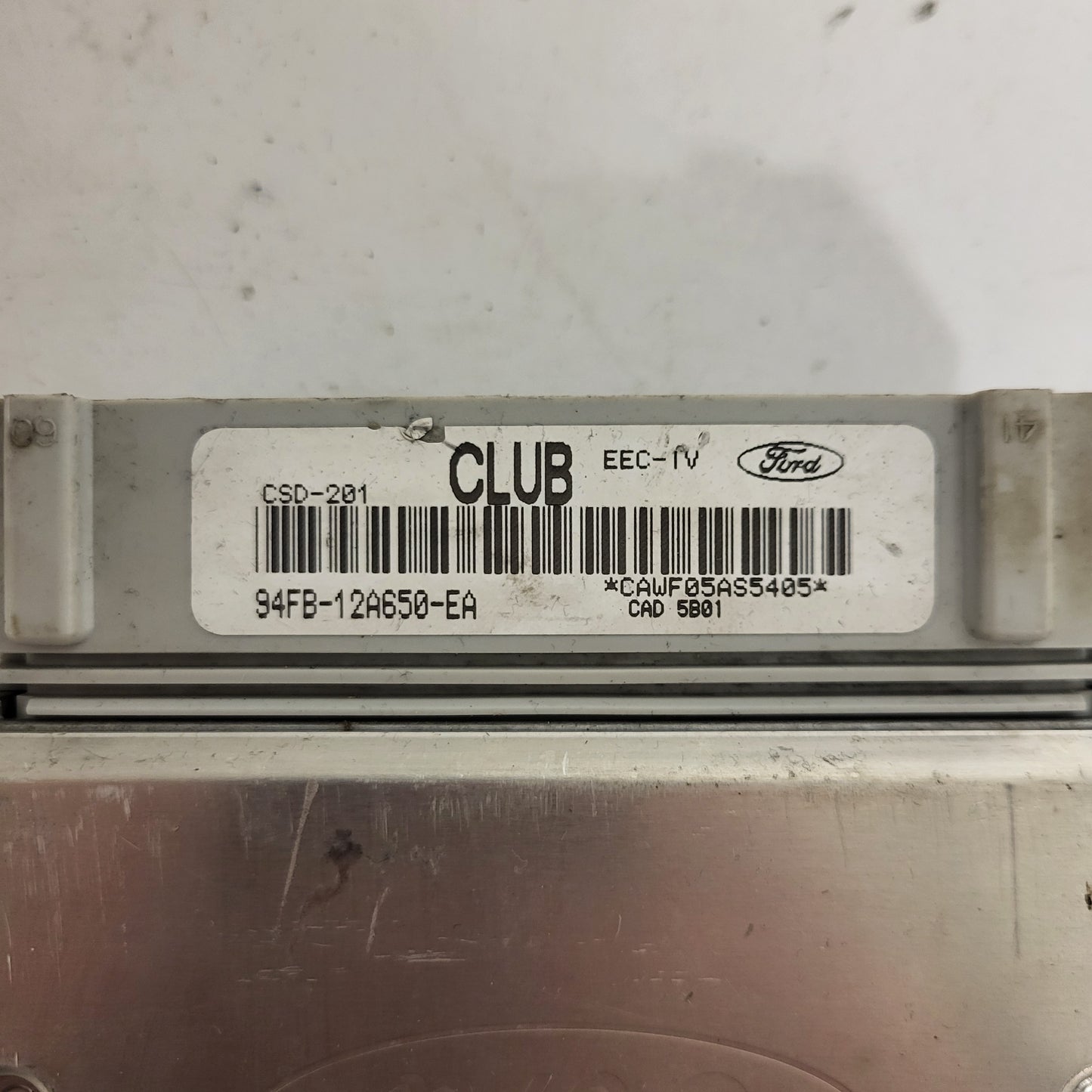 Ford Fiesta ECU / 94FB-12A650-EA / CLUB / CSD-201 / EEC-IV