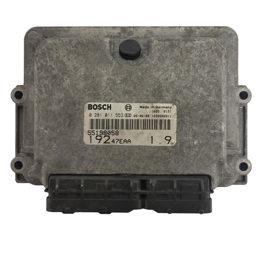 Fiat STILO ECU / 0281011553 / 55198058 / 19247EAA / BOSCH