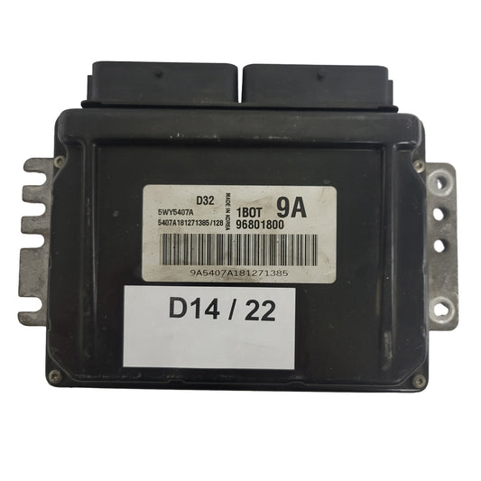 CHEVROLET MATIZ ECU / 96801800 / 5WY5407A / 1BOT / 9A / D32