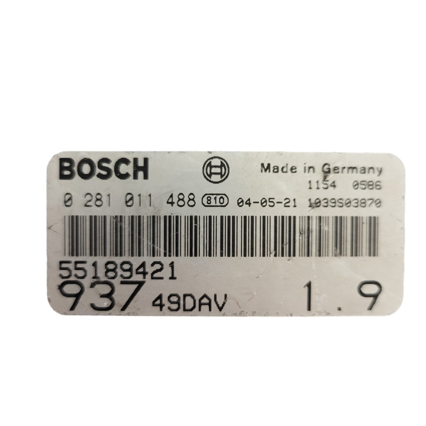 ALFA ROMEO 147 1.9 JTD ECU / 0281011488 / 55189421 / BOSCH