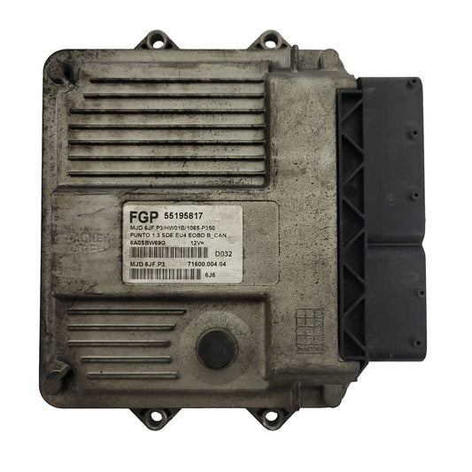 FIAT PUNTO ECU / MJD 6JF.P3 / 55195817 / HW01B / 71600.004.04  MAGNETI MARELLI