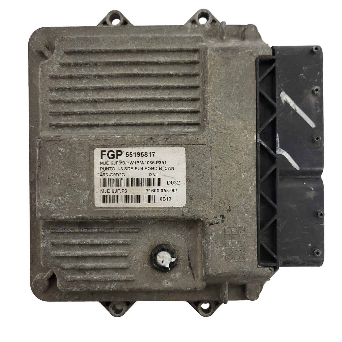 FIAT PUNTO ECU / MJD 6JF.P3 / 55195817 / HW1BM / 71600.053.00 / MAGNETI MARELLI