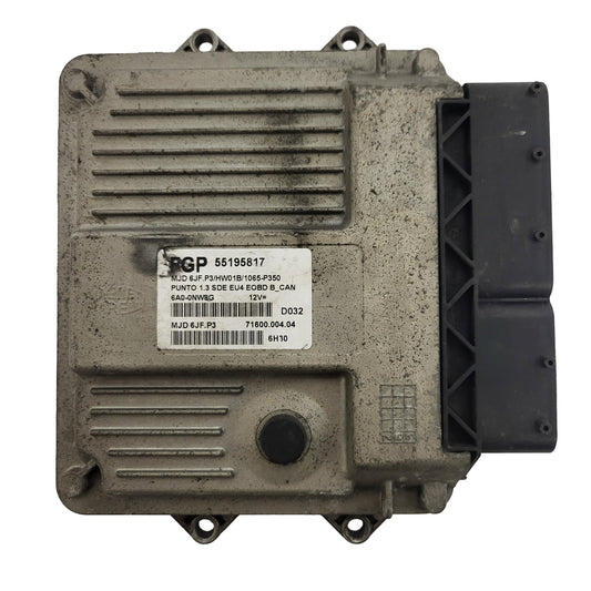 FIAT PUNTO ECU / MJD 6JF.P3 / 55195817 / HW01B / 71600.004.04  MAGNETI MARELLI
