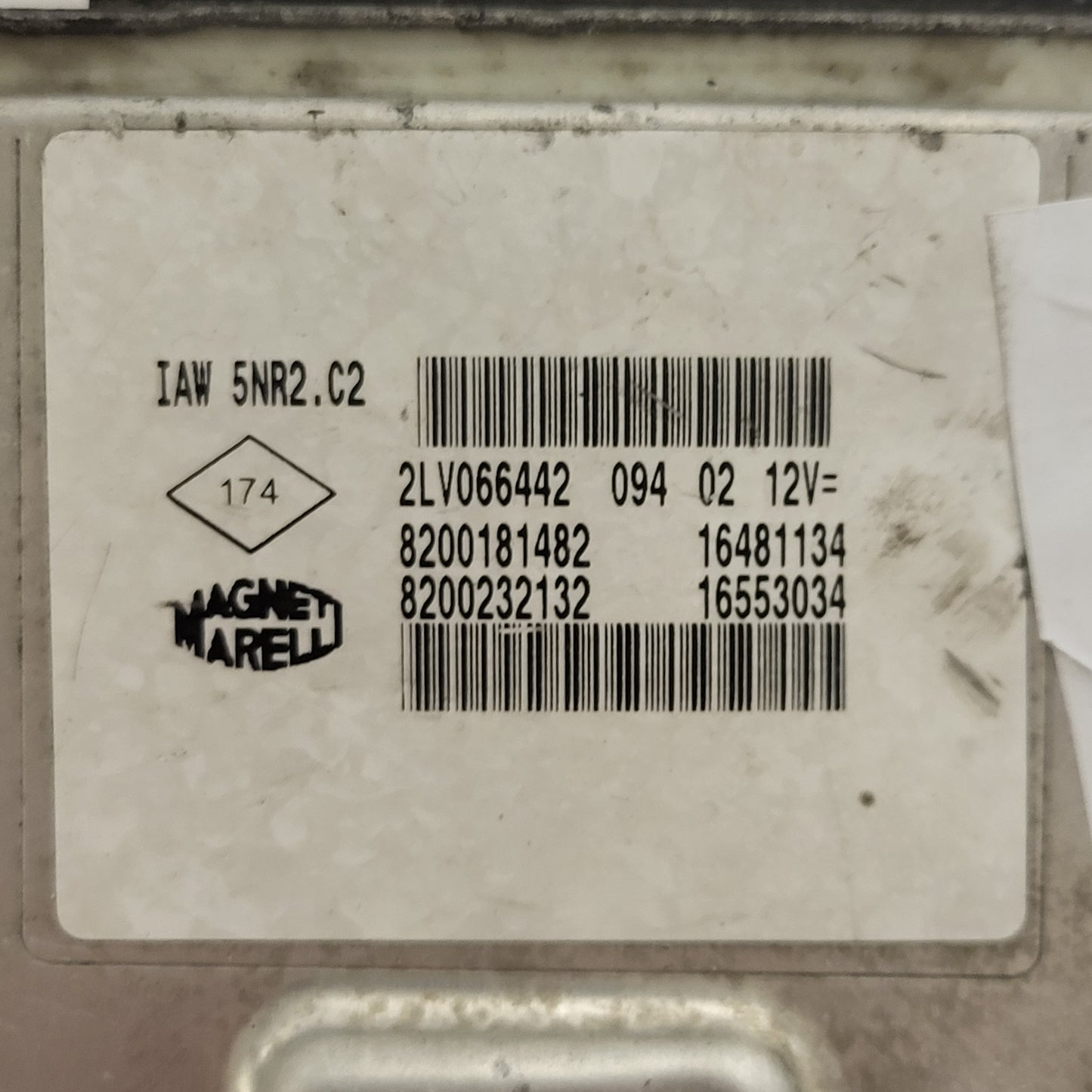 RENAULT ECU / IAW 5NR2.C2 / 8200181482 / 8200232132 / MAGNETI MARELLI