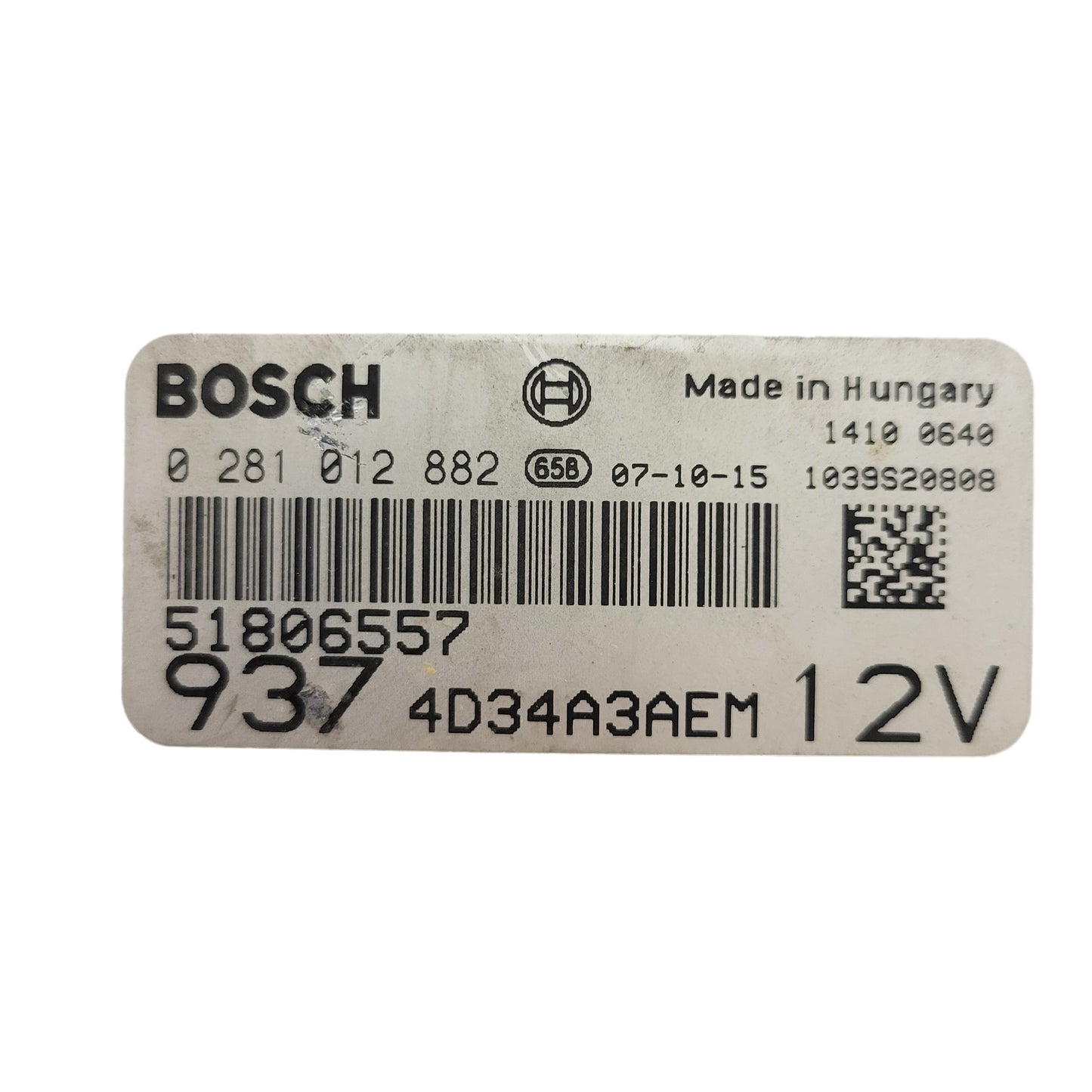 ALFA ROMEO GT ECU / 0281012882 / 51806557 / BOSCH
