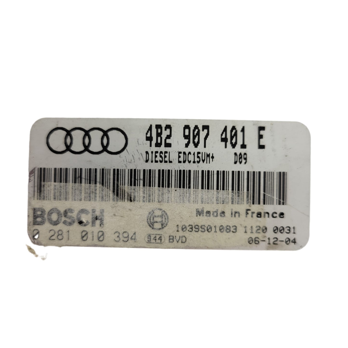 AUDI A6 ECU / 4B2907401E / EDC15VM+  / 0281010394 / BOSCH
