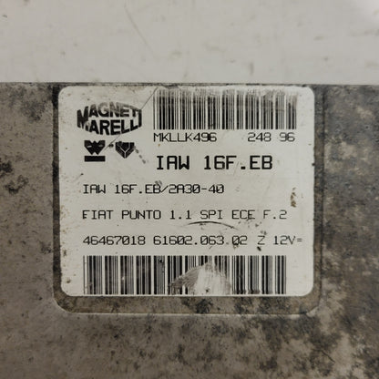 Fiat Punto 1.1 ECU / 46467018 / IAW16F.EB / 61602.063.02 / MAGNETI MARELLI