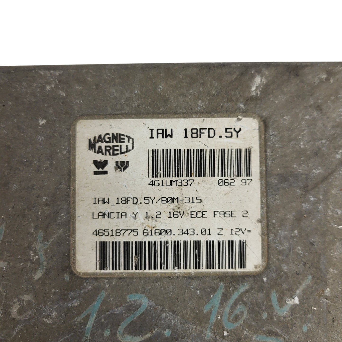 LANCIA Y 1.2 ECU / IAW 18FD.5Y / 46518775 / 61600.343.01