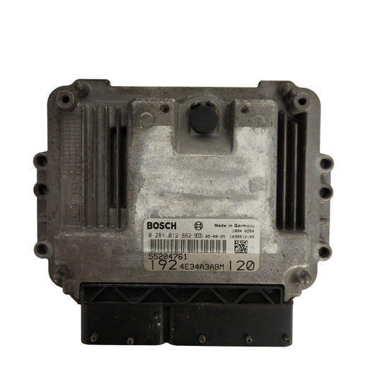 FIAT STILO ECU / 0281012862 / 55204761 / 1039S12189 / BOSCH