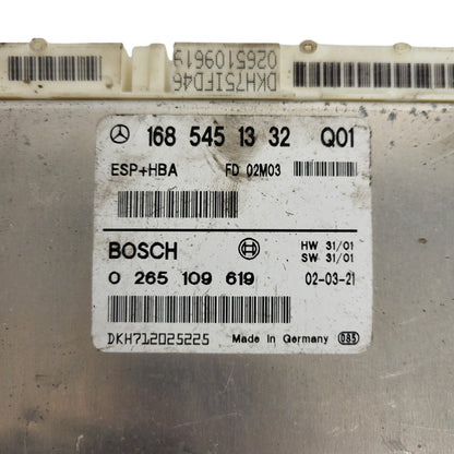 MERCDES BENZ ECU / 1685451332 / 0265109619 / BOSCH / ESP HBA