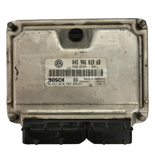 VW POLO 9N ECU / 045906019AB / 0281010503 / EDC15P+ / BOSCH