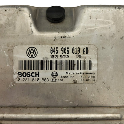 VW POLO 9N ECU / 045906019AB / 0281010503 / EDC15P+ / BOSCH