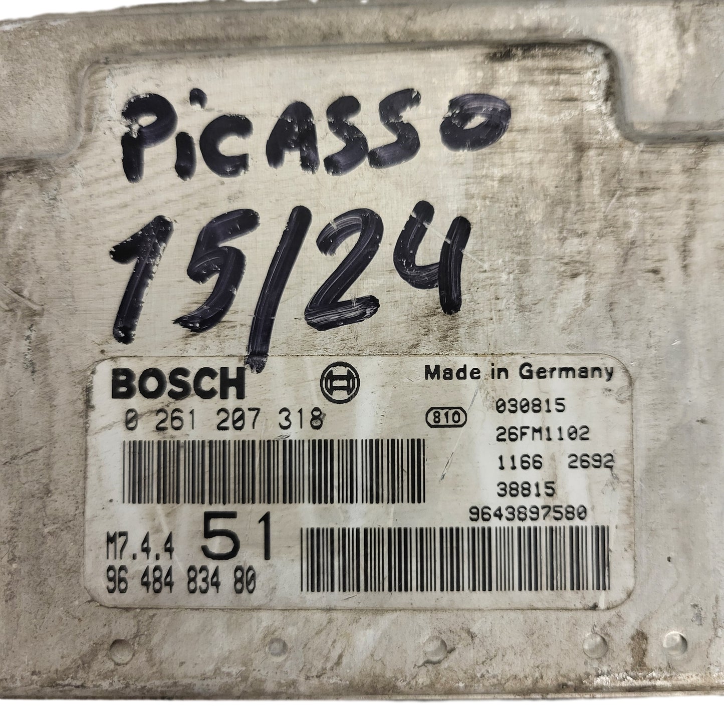 Citroex XSARA ECU / 0261207318 / 9648483480 / M7.4.4 / BOSCH