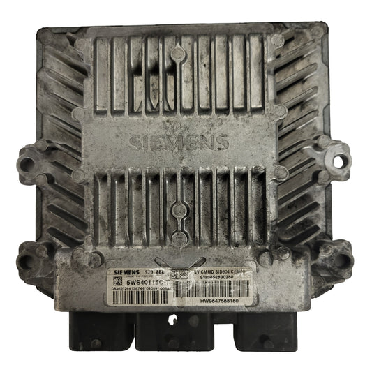 PEUGEOT CITREON ECU / 5WS40115C-T / SW9652890280 / HW9647568180 / SIEMENS