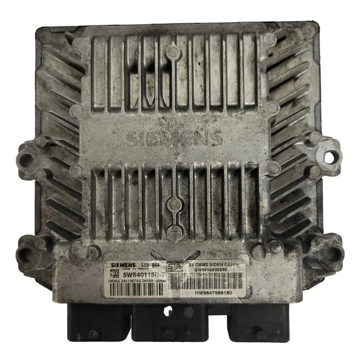 PEUGEOT CITREON ECU / 5WS40115C-T / SW9652890280 / HW9647568180 / SIEMENS - D18-06 - 1