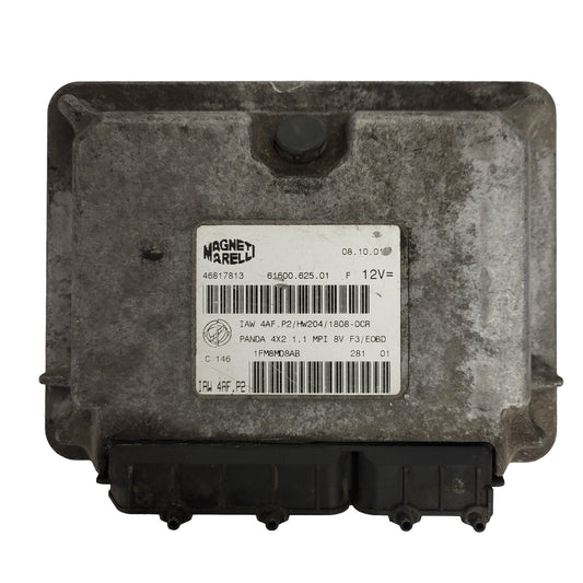 FIAT PANDA 1.1 ECU / 46817813 / IAW 4AF.P2 / 61600.625.01 / HW204 / MAGNETI MARELLI