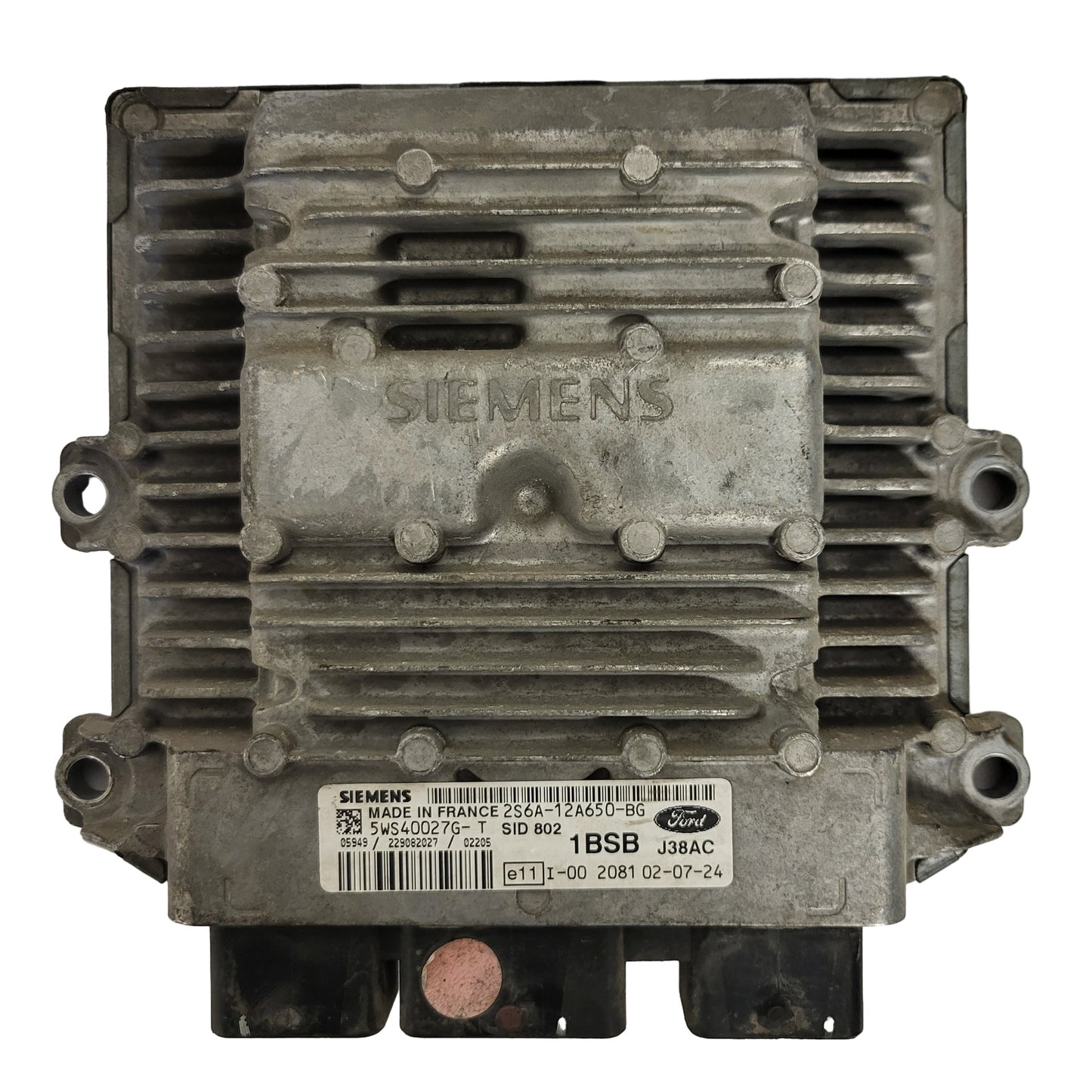 FORD FIESTA ECU / 2S6A-12A650-BG / 5WS40027G-T / 1BSB / SID802 / SIEMENS