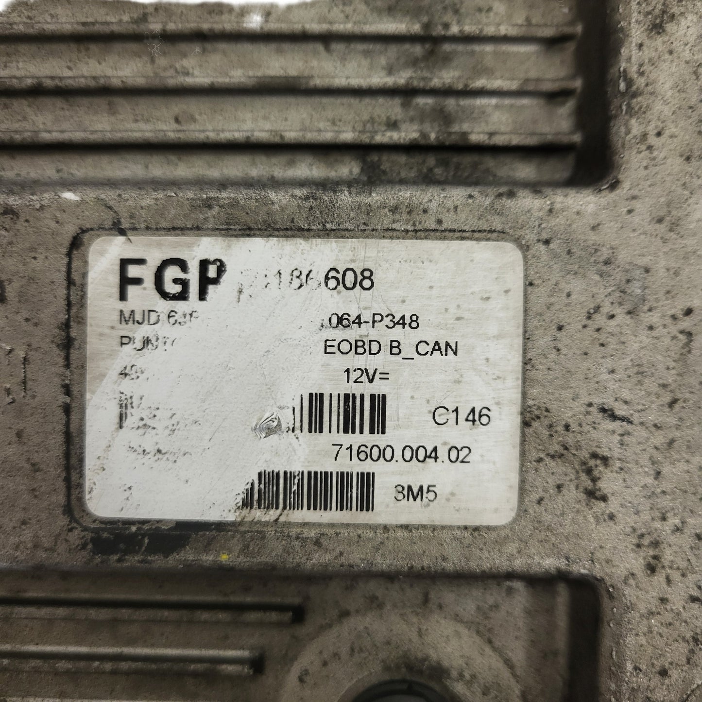 FIAT GRANDE PUNTO ECU / 55186608 / MJD 6JF.P3 / HW01B  / 71600.004.02