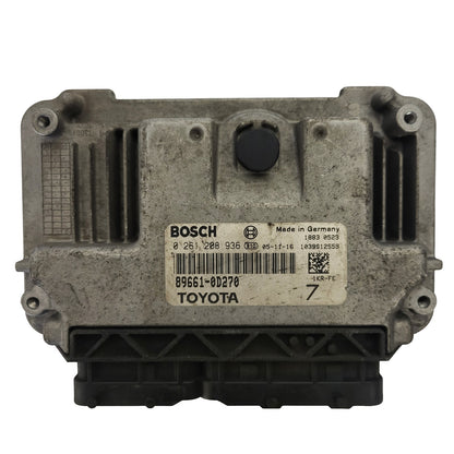 TOYOTA YARIS 1KR-FE ECU / 0261208936 / 89661-0D270 / BOSCH