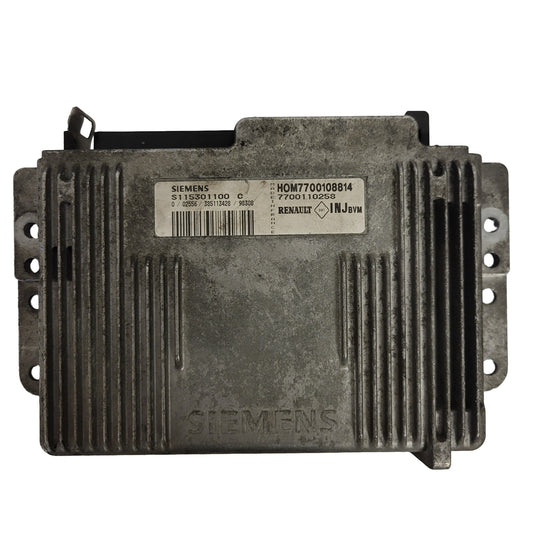 Renault ECU / S115301100C / HOM7700108814 / 7700110258 / S115301100 / SIEMENS