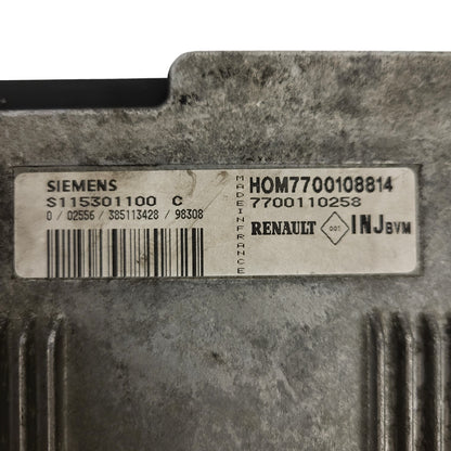 Renault ECU / S115301100C / HOM7700108814 / 7700110258 / S115301100 / SIEMENS
