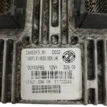 FIAT GRANDE PUNTO ECU / IAW 5SF3.M1 / 51798649 / 61601.098.08 / HW300 IAW5SF3.M1