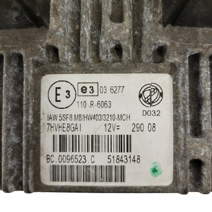 FIAT GRANDE PUNTO ECU / 51843148 / IAW 5SF8.M8 /  IAW5SF8.M8 / HW403 /