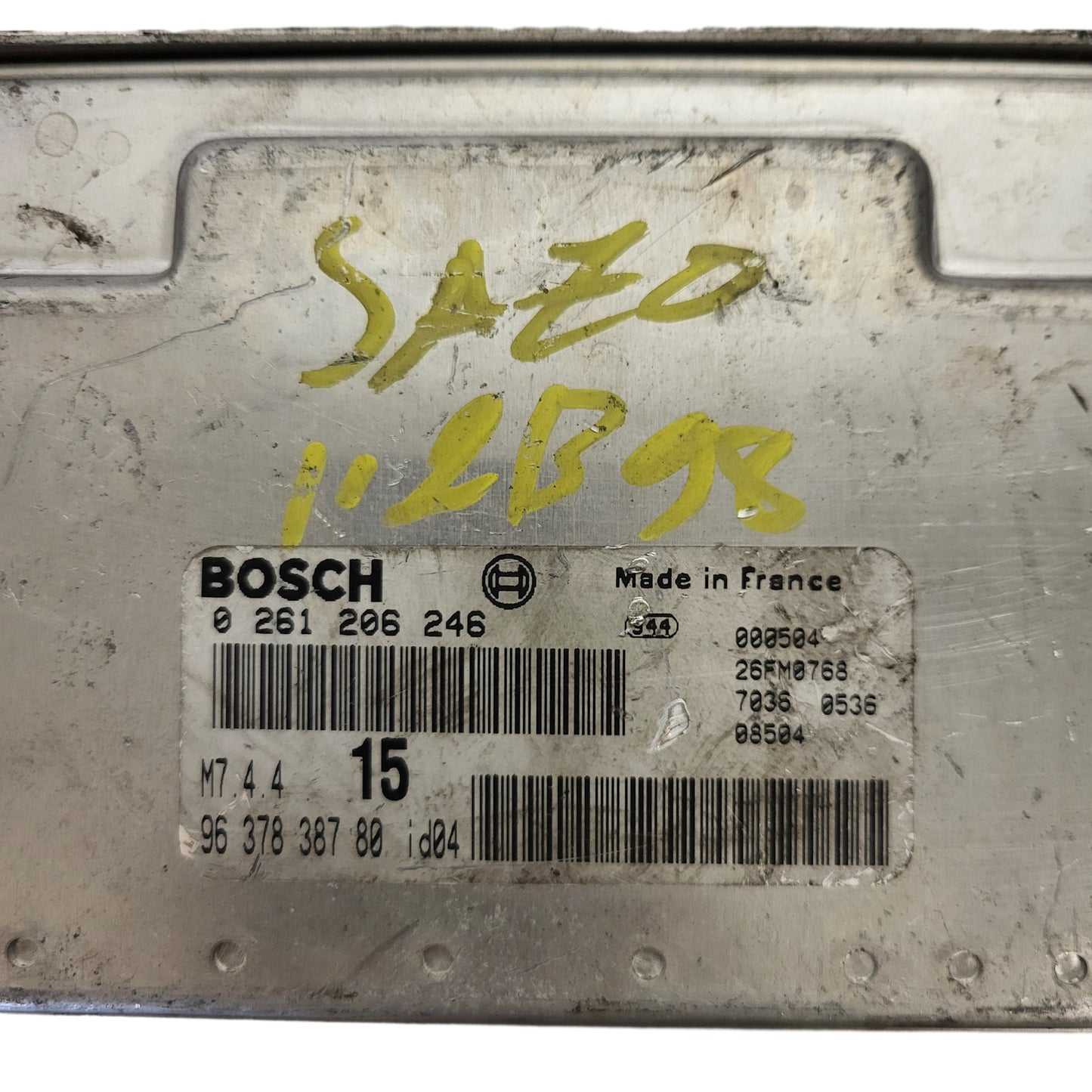 Peugeot Citroen ECU / 0261206246 / M7.4.4 / 9637838780 / BOSCH