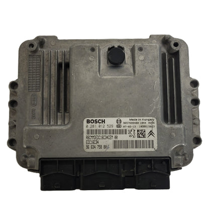 PEUGEOT CITROEN ECU / 0281012529 / 9663475880 / 9657699480 / EDC16C34 / BOSCH - D20-10 - 1
