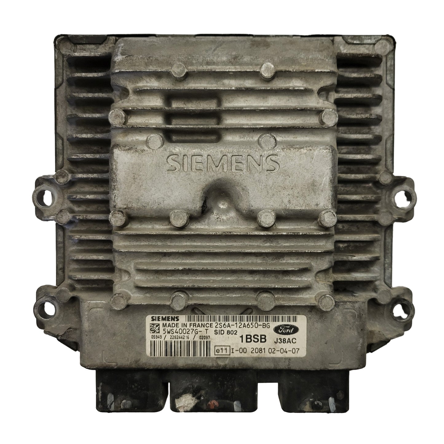 FORD FIESTA ECU / 2S6A-12A650-BG / 5WS40027G-T / 1BSB / SID802 / SIEMENS